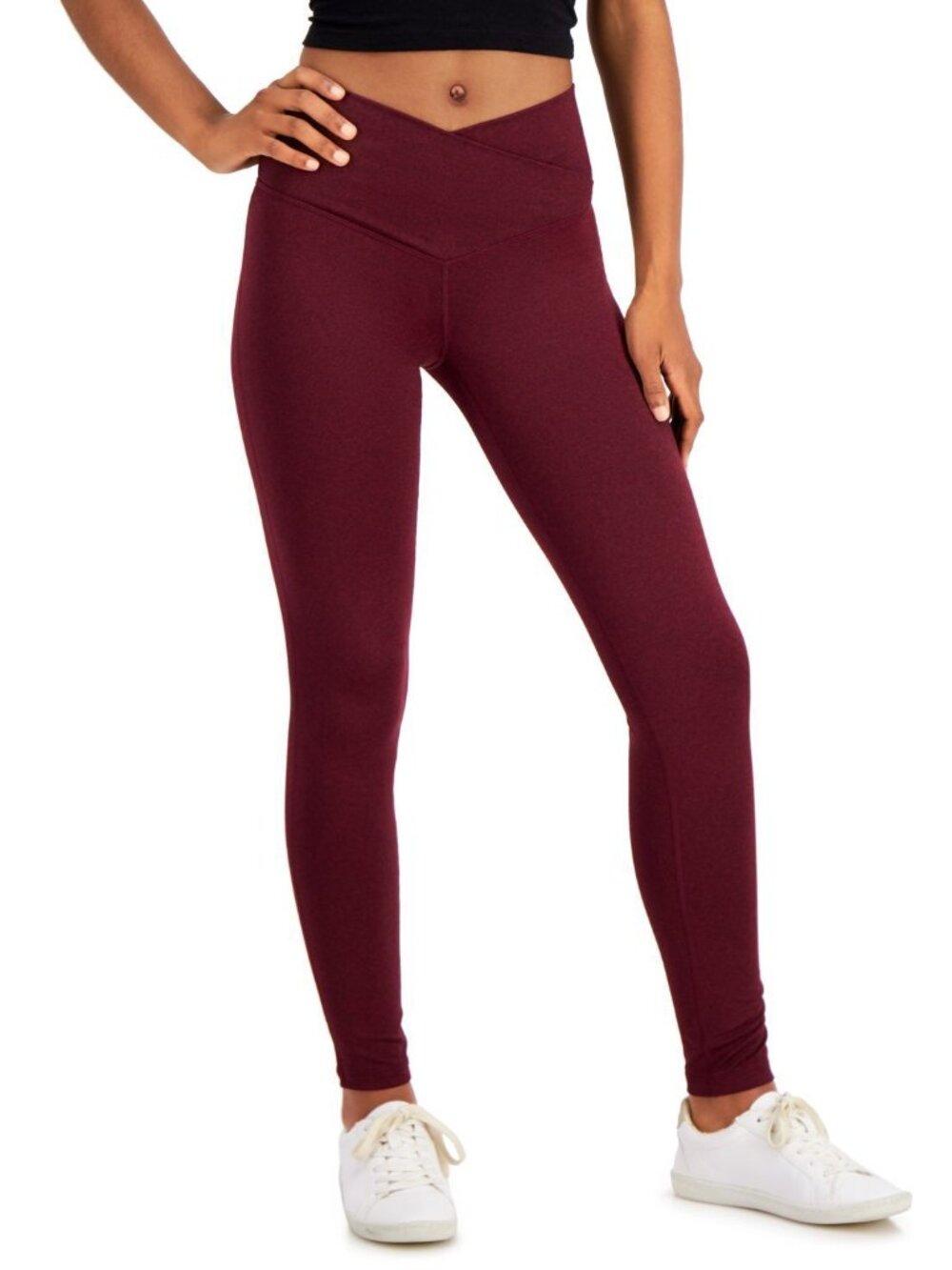 Jenni by Jennifer Moore Womens On Repeat Crossover Full Length Legging